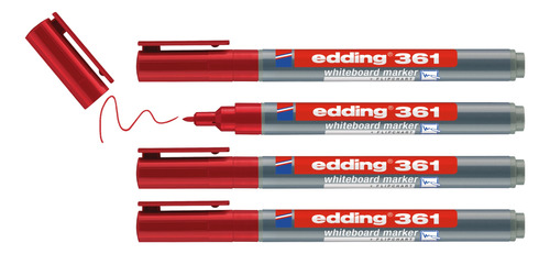 Marcador Borrable Recargable Edding 361 X4 Unidades