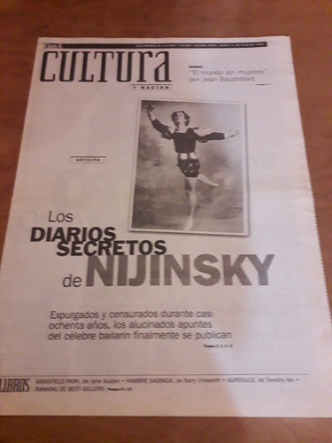 Diario Clarin Cultura Nijinsky Jean Baudrillard 11 7 1996