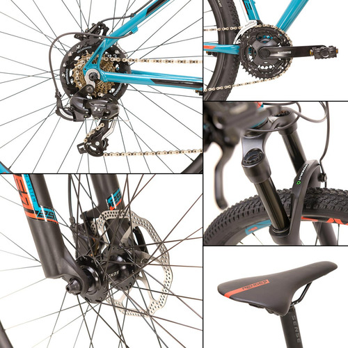 Bicicleta Aro 29 Mtb Quadro Alumínio L19' Hidráulico One 23