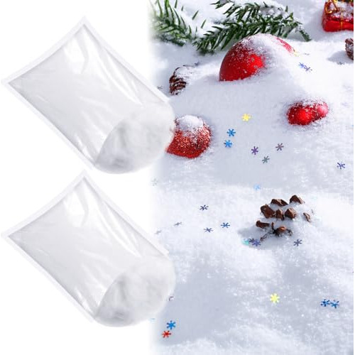 22.2 Oz Christmas Fake Snow Decoration Snowflakes Party...