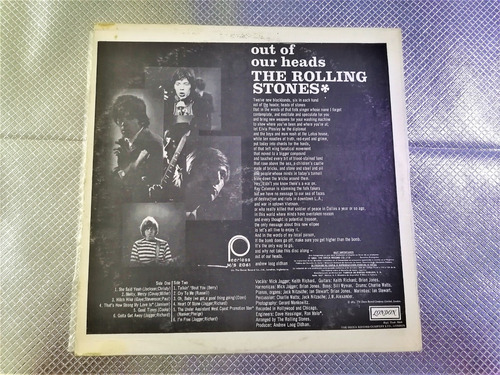 The Rolling Stones Out Of Our Heads Vinyl 1965 Lp Nacional (Usado)