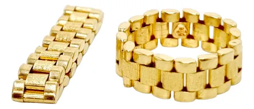 Anillo tipo rolex 14k hotsell