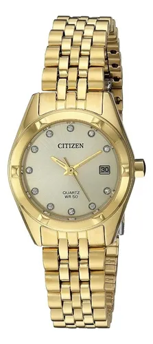 Reloj citizen quartz dorado mujer best sale