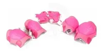 Comprar Set Proteccion Combo Coderas Rodilleras Muñequeras Rosas Roi