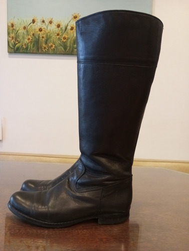 Botas De 100% Cuero, Mujer 39/40 Poco De Uso. (Usado)