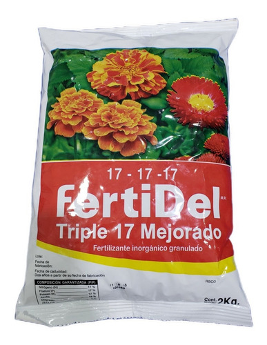 Triple 17 Mejorado Fertilizante Alimento Para Plantas 2kg 