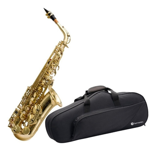 Saxofone Alto Harmonics Eb (mi Bemol) + Case Extra Luxo 