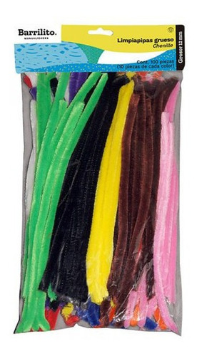 C/30 Limpiapipas Grueso Colores Estándar - Barrilito P0 /vc