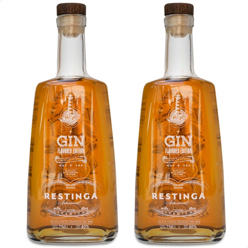 Gin Restinga Edicion Limitada Flavoured Verano Saborizado X2