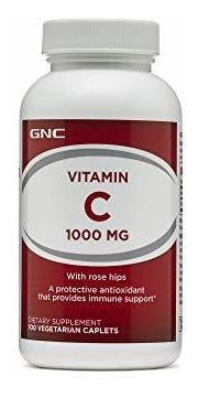 Gnc Vitamina C 1000 Mg 100 Cápsulas Vegetarianas