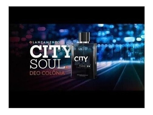 Deo Colonia City Soul Turn On The Lights Masculina 100 Racco