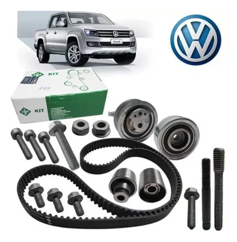 Kit Correia Dentada + Tensor Original Ina Amarok 2.0 16v Tdi
