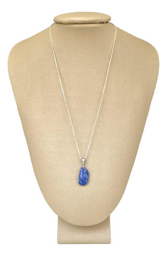 Pingente Prata 950 Lápis Lazuli Polida Legítima - P. Vecchio