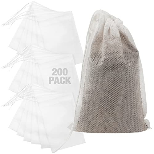 [200 Pack] No Mess French Press Brew Bag To Save Time C...