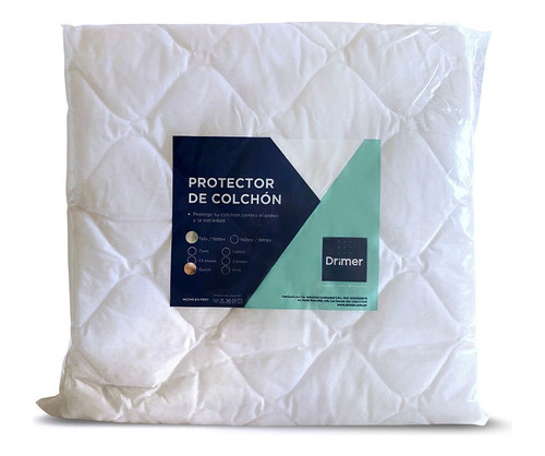 Protector De Colchón Simple King T/n Blanco