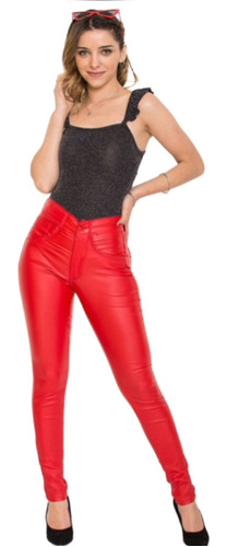 Pantalon Engomado Mujer Tiro Alto Bianca Sheli 2177