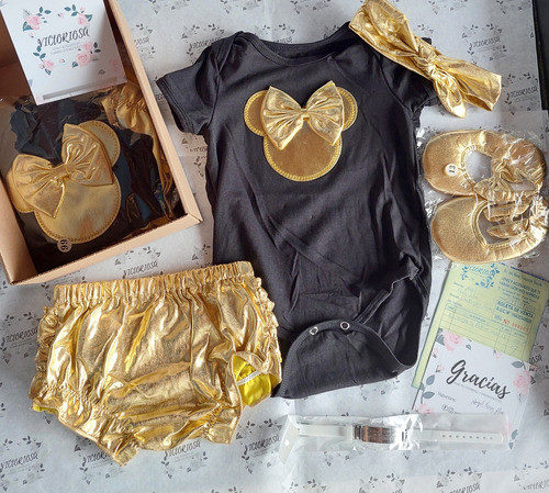 Conjunto Bebé 4 Piezas: Body, Short, Zapatos, Diade