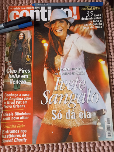 Revista Contigo C Ivete,cleo,gisele,cláudia,juliana,alessand