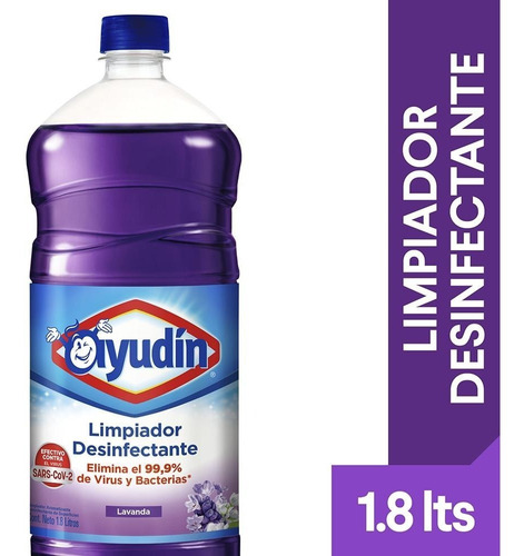 Ayudin Limpiador Desinfectante Liquido Lavanda X 1.8 Lt