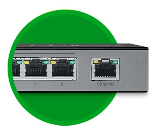 Imagem 6 de 10 de Switch Poe Intelbras Sf900, 1 Pt Uplink 8 Pt Poe+, Extender