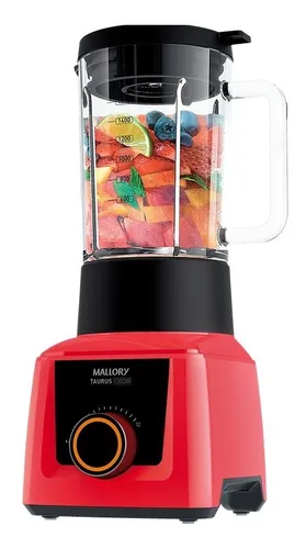 Liquidificador Taurus Glass 2 3 Litros 1300 Vermelho Mallory 110V