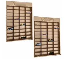 Comprar Duo De Exhibidores De Carritos Hotwheels 40 Espacios Mdf 2pz