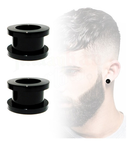 Expansor 12mm Tunel Piercing Flesh Acrilico 2 Plug Lobulo