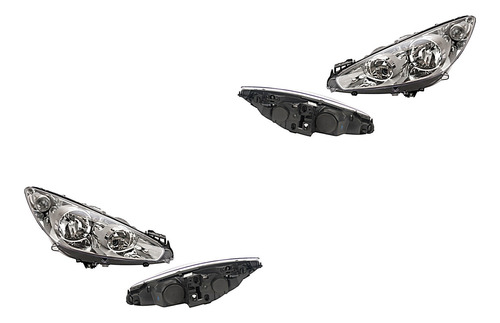 2) Faros Delanteros Depo 308 Peugeot 2012-2013