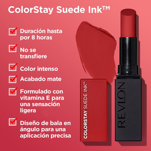 Lapiz Labial Revlon Colorstay Suede Ink 004 Pure Talent