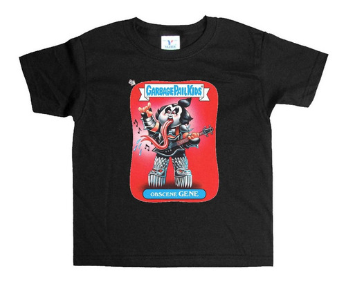 Remera Negra Niños Basuritas Terror Retro R25