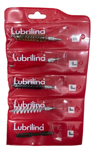 Kit Cepillos Lubrilina Surtidos 9 Mm Blister Completo X 5u