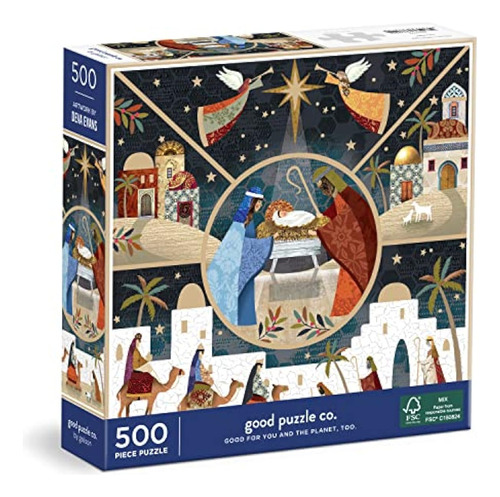 Galison Good Puzzle Co. Holy Night 500pc Puzzle