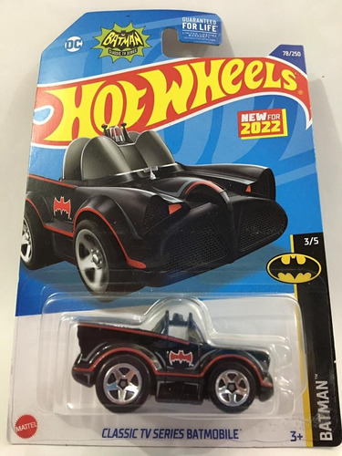 Hot Wheels Batmobile Batman Tooned Hw 1/64 Carritos Nuevo