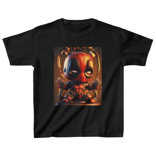 Polera Infantil Unisex Deadpool Comic Mascara Estampado