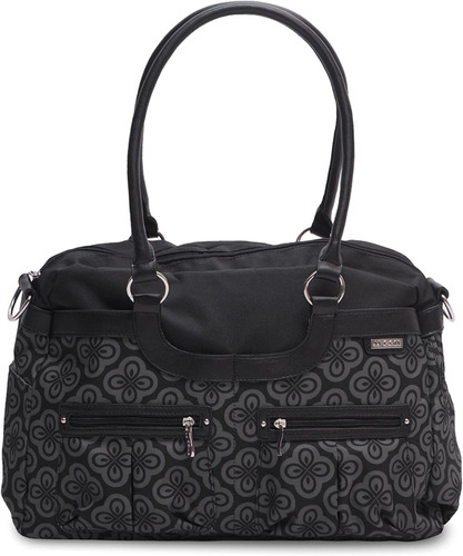 Pañalera Tipo Satchel Jj Cole Color Negro