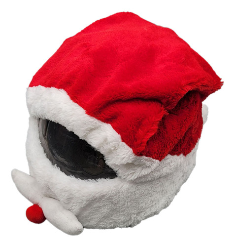 Gorro Navideño Con Funda De Casco De Papá Noel Para Moto Y B