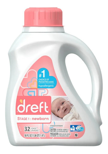 Imagen 1 de 1 de Jabón Líquido Para Ropa Dreft 1.47 L