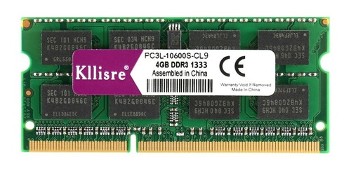 Memória Ddr3 4gb 1333mhz Notebook Pc3l 10600 1,5v / 1,35v