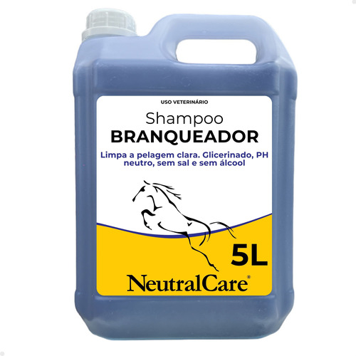 Shampoo Para Cavalo Com Pelagem Clara 5 Litros Neutralcare