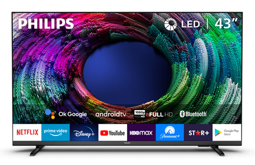Imagen 1 de 6 de Smart TV Philips 6900 Series 43PFD6917/77 LED Android 10 Full HD 43" 110V/240V