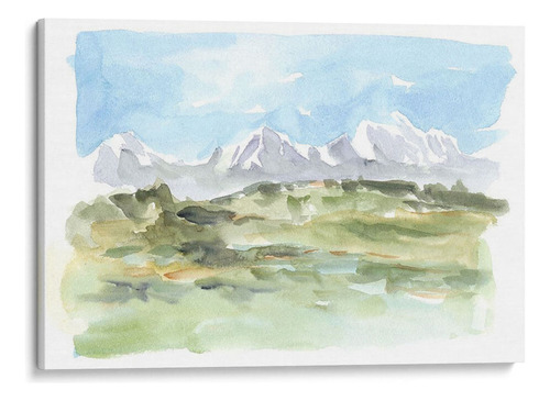 Canvas Lab Cuadro Acuarela De Montaña I 75x50, Ethan Harper