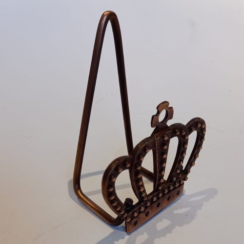 Imagen 5 de 7 de Servilletero Metal Corona Cobre Vintage Chapadeco