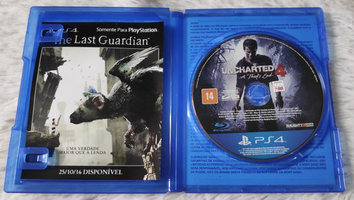 Jogo Uncharted 4 (playstation 4, Fisico) (Usado)