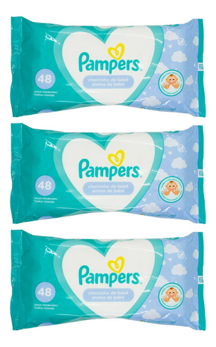 Pampers Kit X3 Toallitas Húmedas Aroma Caricia De Bebé 