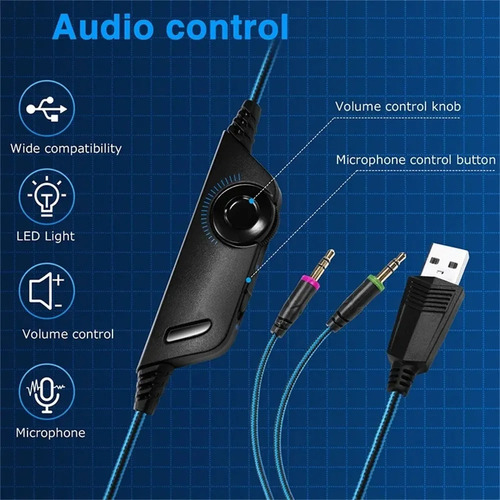 G2000 Wireless 5.0 Com Microfone, Fones Ouvido Estéreo Pa Preto