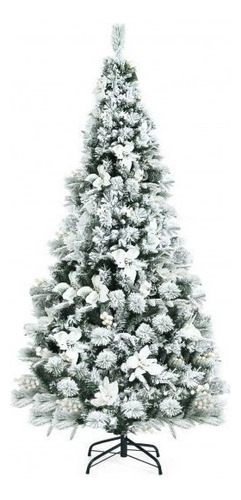 Árbol De Navidad Abisagrado Con Bisagras De Nieve De 6 Pies