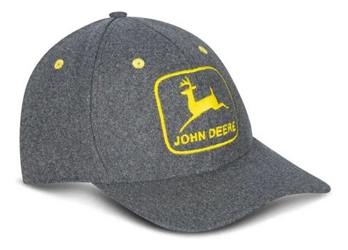 Jockey John Deere Gris Efecto Lana