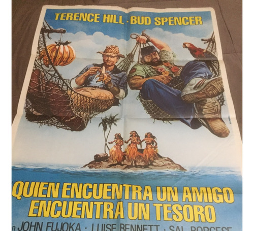 Poster Quien Encuentra Un Amigo... Bud Spencer T Hill 1981 (Usado)