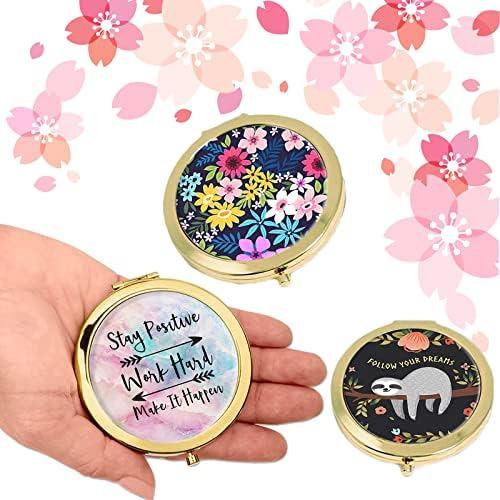 Lonnaone Espejo Compacto Para Mujer, Mini Espejo De Maquilla