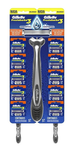 Gillette Prestobarba 3 Hojas - Tira Por 10 Unidades